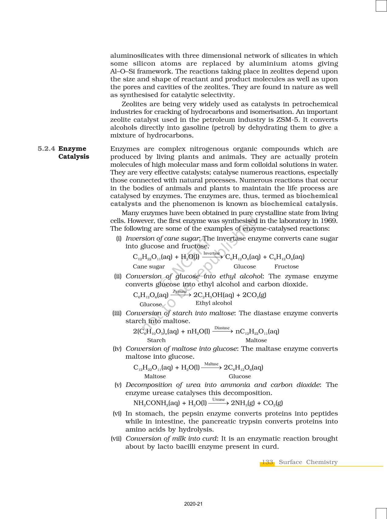 Surface Chemistry - NCERT Book Of Class 12 Chemistry Part I